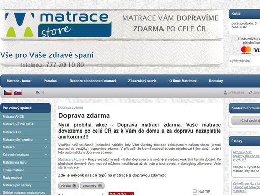 sháníte matrace za příznivé ceny? klikněte na matrace-store.cz!