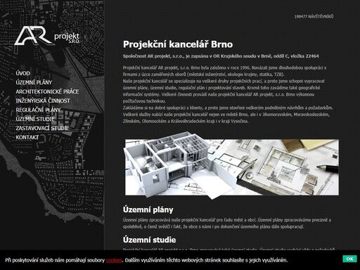 projekční kancelář ar projekt, s.r.o. brno zpracovává územní plány, územní studie a regulační plán. zajišťuje i projektování staveb.