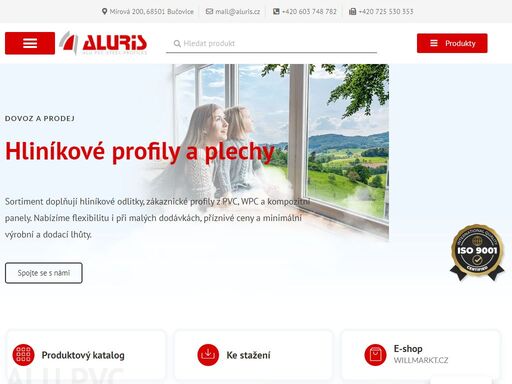 sortiment doplňují profily pro solární panely, hliníkové odlitky, zákaznické profily z pvc, wpc a kompozitní panely. nabízíme flexibilitu i při malých dodávkách, příznivé ceny. aluris