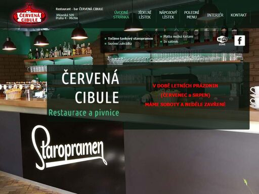 restaurace červená cibule - restaurace na praze 4, 5 min. chůze od metra budějovická a kačerov - hotová jídla, minutky, možnost pořádaní rautů, svateb a soukromých oslav, příjem platebních karet a stravenek, parkování v místě.