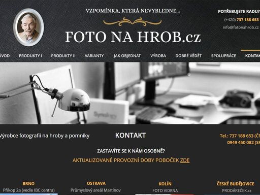 kontaktní údaje a něco o nás.