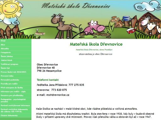 mateřská škola dřevnovice