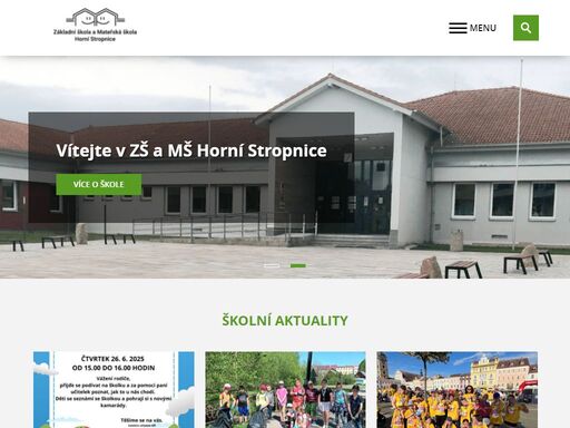 stropnickou základní a mateřskou školu navštěvují děti z horní stropnice a přilehlých osad.