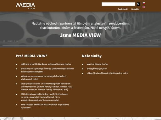 prvotřídní česká i světová filmová tvorba pro distributory, producenty, kina i festivaly