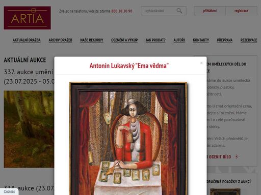 aukční galerie artia nabízí služby v oblasti umění. přijímáme obrazy do aukce, provádíme rámování a restaurování, obrazy, kresby, sochy a starožitnosti. odhady obrazů zdarma. aukce obrazů a umění.