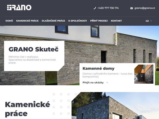 grano skuteč - měníme vize v realizace. specialista na dlaždičské a kamenické práce.