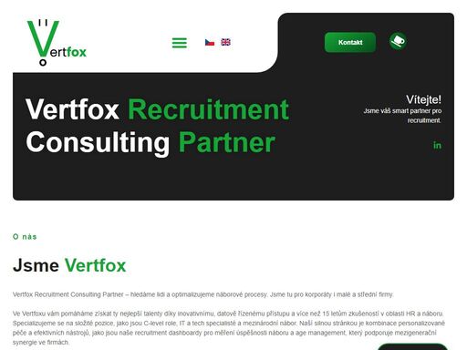 vertfox recruitment consulting partner – hledáme lidi a optimalizujeme náborové procesy. jsme tu pro korporáty i malé a střední firmy.