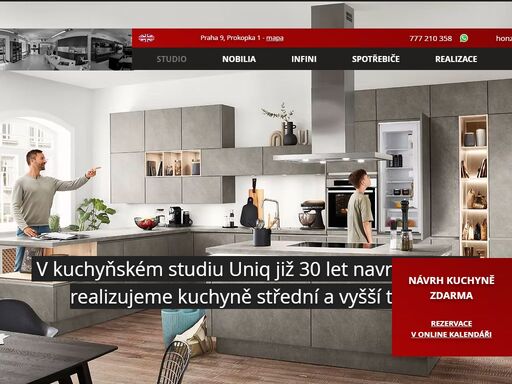 kuchyňské studio uniq pro vás již 25 let navrhuje a realizuje kuchyňské linky nobilia a infini. první návrh zdarma.
