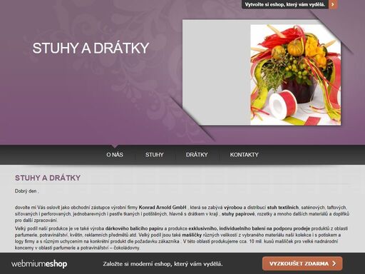 výroba a prodej stuh a drátky výroba a prodej stuh a drátky