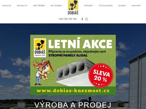 dobias kněžmost, betonové panely, výroba betonových stavebních prvků, panely, ztracené bednění, zámková dlažba