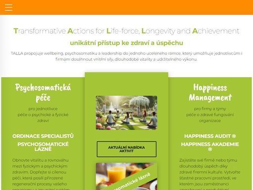 péče o psychické a fyzické zdraví & péče o zdravou firemní kulturu (služby pro jednotlivce a firmy; praha / čr)