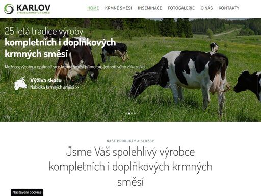 karlov a.s. - váš spolehlivý výrobce kompletních i doplňkových krmných směsí pro všechny druhy zemědělských zvířat.
