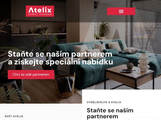 stínící technika atelix - nejvyšší kvalita, ale také moderní vzhlede. vše od elegantních venkovních rolet po vnitřní rolety a žaluzie.