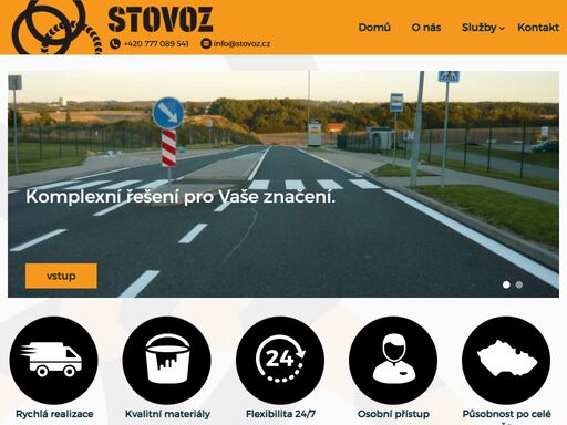 stovoz s. r. o. - zabýváme se dopravním značením komerčních a logistických areálů, bezpečnostním značením výrobních, skladových aj. objektů, údržbou průmyslových aj. podlah, stavebními a generálními úklidy obchodních a administrativních prostor.