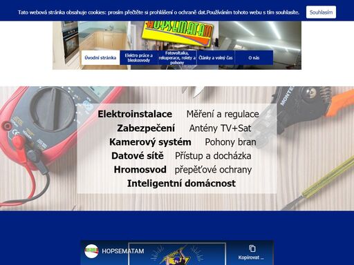 elektroinstalace, přepěťové ochrany, hromosvody, bleskosvody, revize, rekonstrukce, rozvaděče, jištění, domácí telefon, datové rozvody,ezs zabezpečení objektu.