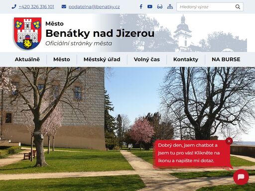 oficiální stránky města benátky nad jizerou