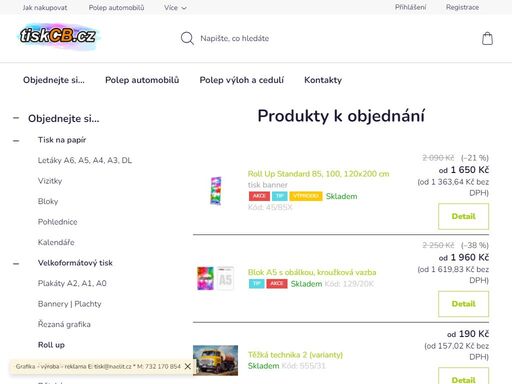 hledáte spolehlivého dodavatele, který se bude starat o vzhled firmy? potřebujete rychlou realizaci? připravíme grafický návrh a vytiskneme přímo u nás váš produkt od vizitky až po billboard.
   