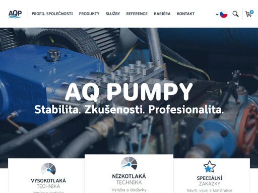 vývoj, výroba a servis čerpadel a čerpacích zařízení na zakázku. naši doménou jsou zejména vysokotlaká čerpadla, hydročističe a další vysokotlaké stroje a systémy. dále dodáváme nerezová odstředivá čerpadla (dp pumps), samonasávací (aqs), ponorná, kalová a sudová, domácí vodárny a opravy čerpadel