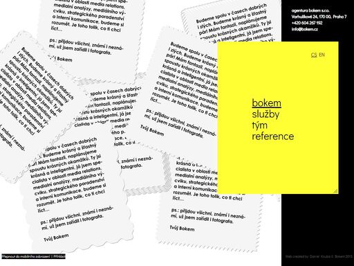 jsme agentura specializující se na pr, marketing a eventy. naše služby přinášejí výsledky. pro spokojenost našich klientů uděláme maximum.