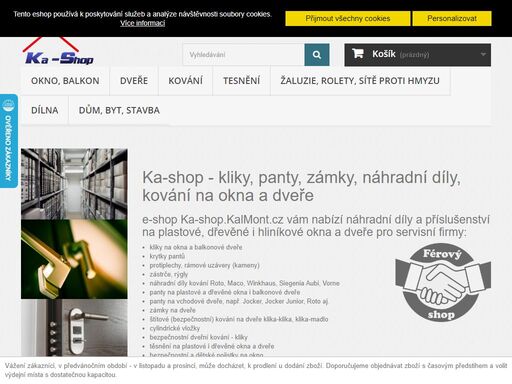 okno,kování,dveře náhradní díly pro okna a dveře, panty, kování roto, maco, winkhaus, siegenia, jocker, geze, kliky, zámky, krytky, zarážky, zavírače, aretace