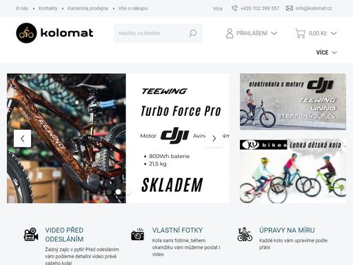 moderní prodejna jízdních kol a elektrokol, servis kol kolomat šumperk. jsme moderní prodejna jízdních kol a elektrokol v šumperku otevřena od 1.3.2023
jsme servisním centrem bosch. provozujeme cykloservis šumperk. v naší šumperské cykloprodejně můžete kola testovat přímo uvnitř, přesedat z jednoho na druhé a vybrat,…