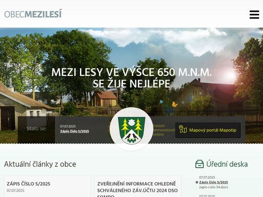 vítejte na stránkách obce mezilesí
