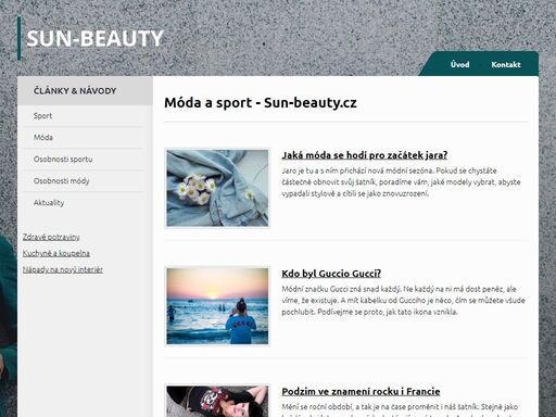 internetový magazín ze světa sportu a módy.