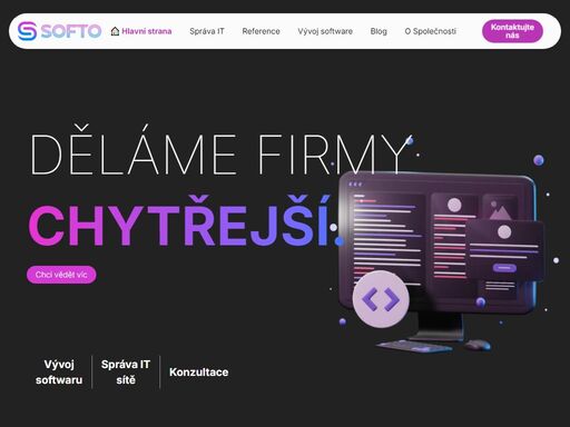 poskytujeme kompletní správu it a vývoj software pro firmy.