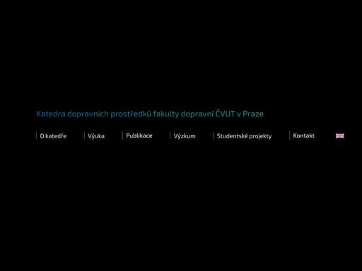 katedra dopravních prostředků na fakultě dopravní čvut