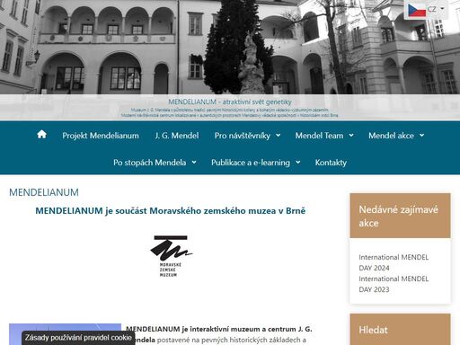 muzeum j. g. mendela s půlstoletou tradicí, pevnými historickými kořeny a bohatým vědecko-výzkumným zázemím.