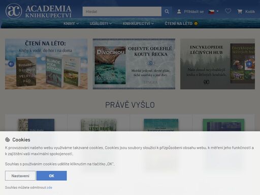 academia je původní české nakladatelství a knihkupectví, které v roce 1953 zřídila československá akademie věd. v současné době zaujímá academia svou ediční činností přední místo mezi nakladatelstvími české republiky. v edičním programu se zaměřujeme na vydávání publikací ze všech vědních oborů. +více