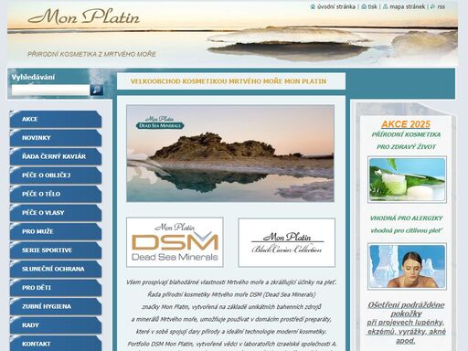 dovoz a distribuce kosmetiky z mrtvého moře  mon platin dsm a black caviar. izrael original dead sea product. vhodná pro alergiky!