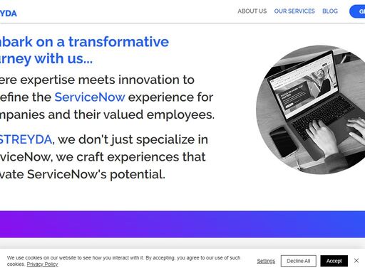 streyda offers a wide range of it consulting services with the necessary tools and expertise to help grow your business. we partner with our clients from start to finish, developing effective models, and designing high-quality servicenow solutions.