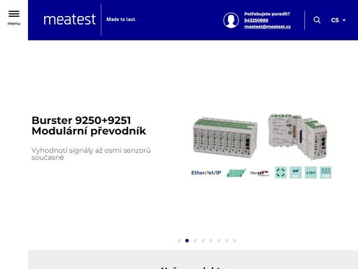 nabízíme měřící přístroje, regulační techniku, kalibrační přístroje a další produkty, kterými je mj. prováděna průmyslová automatizace.