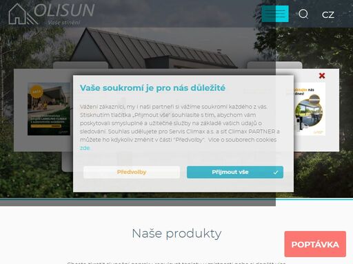 zabýváme se prodejem a poradenstvím v oblasti: žaluzie, rolety, sítě proti hmyzu, markýzy.