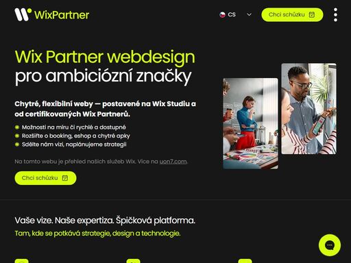certifikovaný wix partner pomáhá více než 100 značkám ve 29 zemích vytvářet funkční weby na wix studio. zakázkové a expresní řešení.