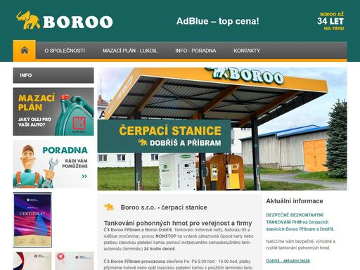 boroo - čerpací stanice pohonných hmot v příbrami a dobříši, velkosklad a prodej olejů omv, bp, paramo, přípravku pro údržbu a ošetřování automobilů. pronájem reklamních ploch v příbrami. prodej za hotové i na fakturu.