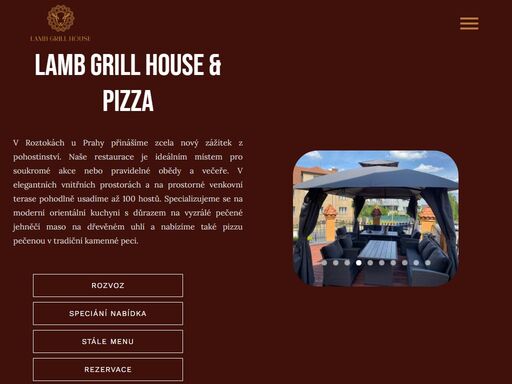 orientální restaurace roztoky u prahy nabízí pečenou jehněčí kýtu, grillované jehněčí kotletky, paštiku, případně celé jehně na objednávku.