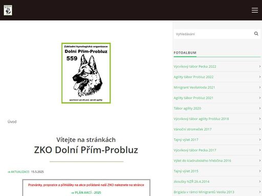 základní kynologická organizace 559 - probluz