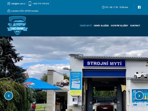 mc-sar - mycí centrum lovosice - strojní mytí s obsluhou pro osobní a užitková vozidla