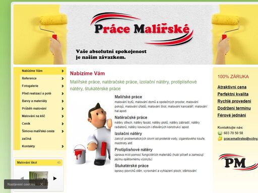 provádíme malířské práce, natěračské práce, izolační nátěry, protiplísňové nátěry, štukatérské práce v trutnově a okolí. malování domů, malování bytů, malování pokojů.