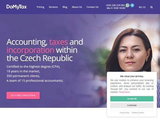 cost-effective accounting services in prague from the highest certified cpa company. comprehensive solutions from domytax – a company with over 10 years of experience