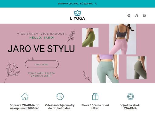 vítejte v liyoga! ve světě, kde se potkává ženskost, pohyb a styl.. liyoga je víc než jen oblečení. je to značka, která inspiruje ženy k aktivnímu, vědomému a sebevědomému životu. naše kousky jsou navržené tak, aby tě provázely při józe, ve fitku, na cestách i ve chvílích odpočinku.