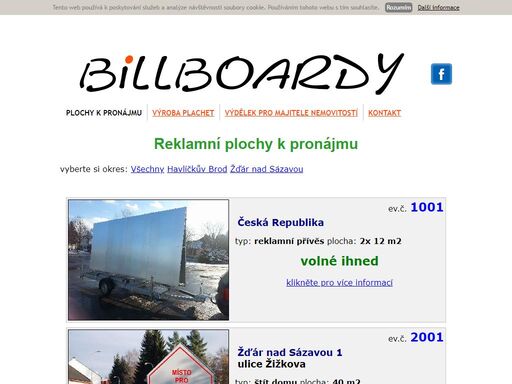 billboardy, bilbordy, bilboardy, venkovní reklama, reklamní plochy, pronájem reklamních ploch, outdoor reklama. billboardy s.r.o. - reklamní plochy k pronájmu - výdělek pro majitele nemovitostí