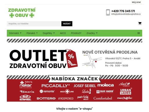 prodej zdravotní obuvi / výdej objednávek. prodejny nuselská 8, praha 4, ječná 2, praha 2, lidická 17, praha 5.