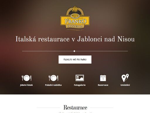 pizzeria franko - pizzeria v centru jablonce nad nisou s příjemnou obsluhou a prostředí