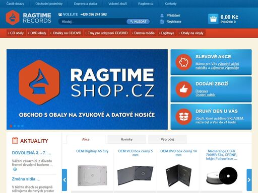 ragtimeshop.cz je internetový obchod s obaly na zvuková a datová média. v sortimentu naleznete také cd média, dvd média, obaly na vinyly, cd/dvd obaly ...