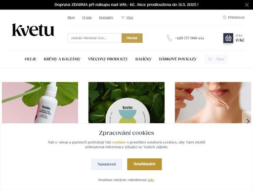 kvetu je česká řemeslná značka, která vyrábí kosmetické produkty ručně a v malých sériích. s důrazem na čistě přírodní suroviny, zelené aktivní látky a udržitelnost. 