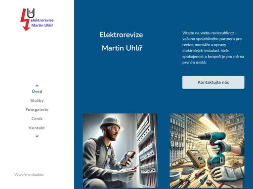vítejte na webu revizeuhlir.cz - vašeho spolehlivého partnera pro revize, montáže a opravy elektrických instalací. vaše spokojenost a bezpečí je pro mě na prvním místě.