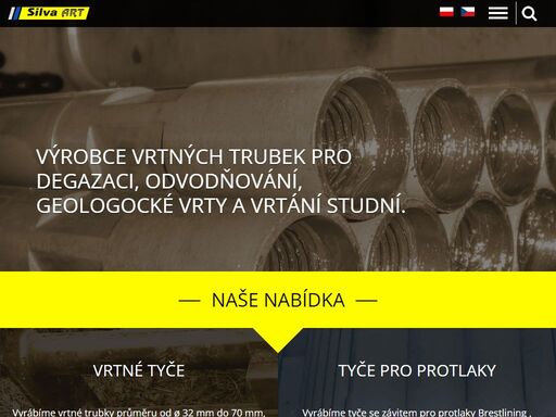 jsme výrobci vrtných trubek od roku 1997. sídlo naší společnosti je v českém těšíně.